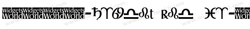 汉真广标-Gadget Regula字体转换